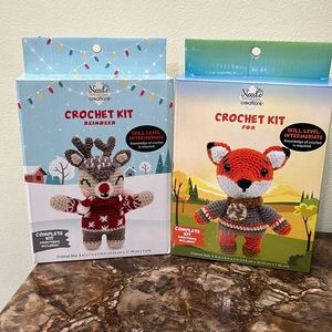 Crochet Kit: Reindeer & Fox